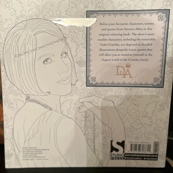 Downton Abbey colouring book - Picture 4 of 4